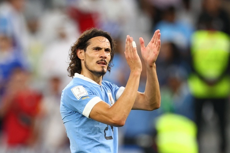 136场58球,37岁卡瓦尼是乌拉圭队史第二射手,仅次于苏亚雷斯