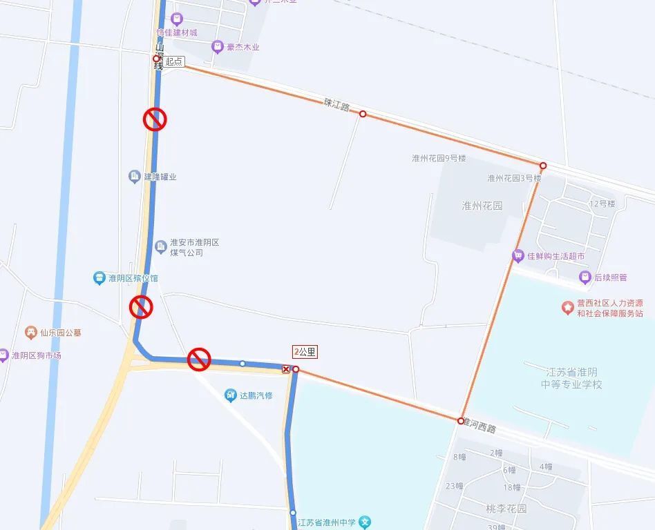 淮安12路公交车路线图图片