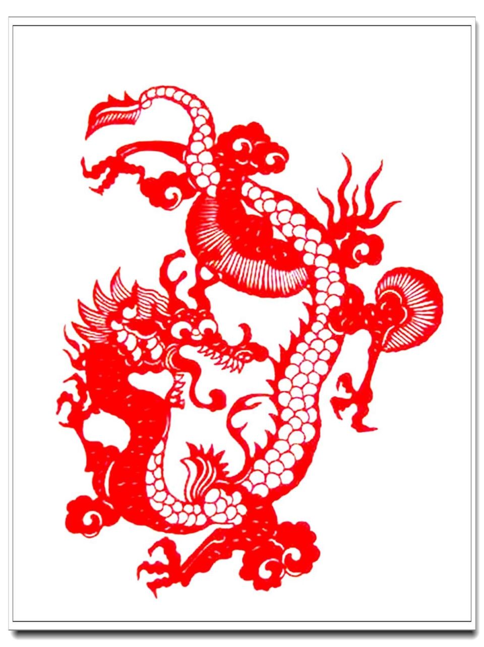 《祥龙献瑞》杨毅精品剪纸欣赏