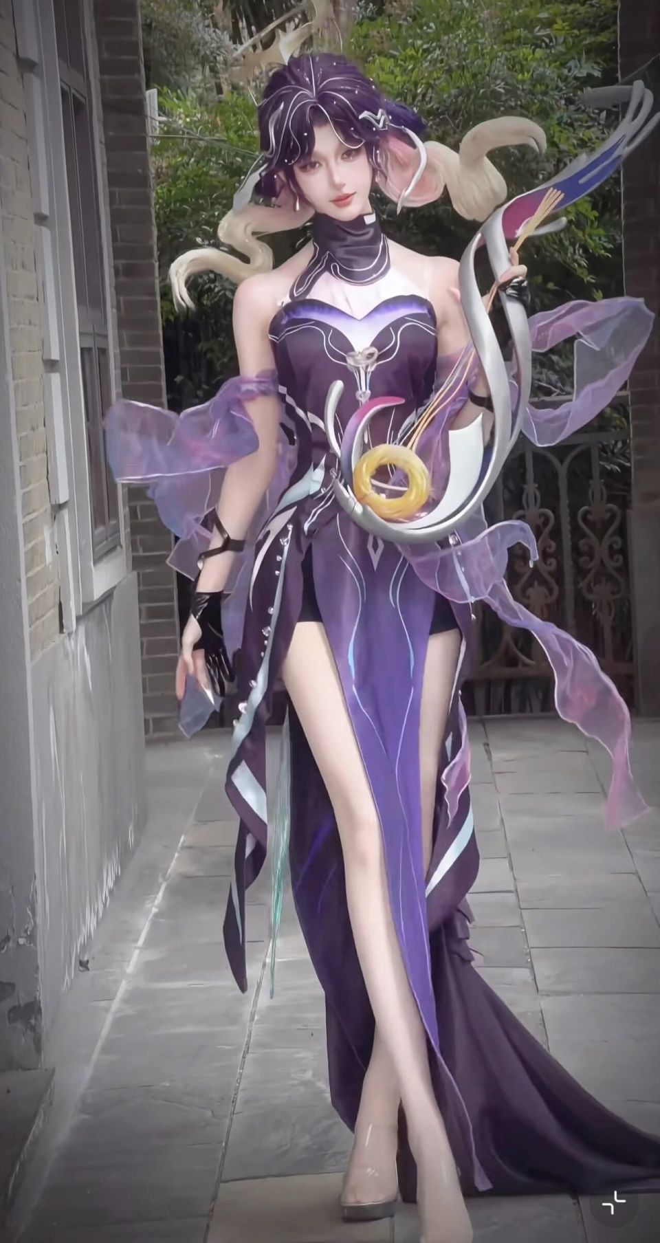 小玥玥cos杨玉环星之鸣奏美出圈！大长腿简直和建模一模一样？天选杨玉环！_腾讯新闻