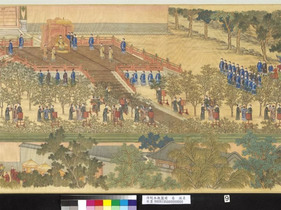 台北故宫 · 总长25米,郎世宁领衔主笔的巨幅工笔画