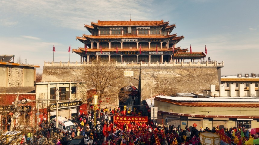 河北蔚县古城社火庆元宵