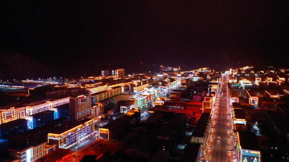 吉林省白山市夜景图片