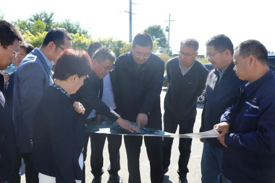 石家庄市城管局主要领导调研检查重点项目建设工作