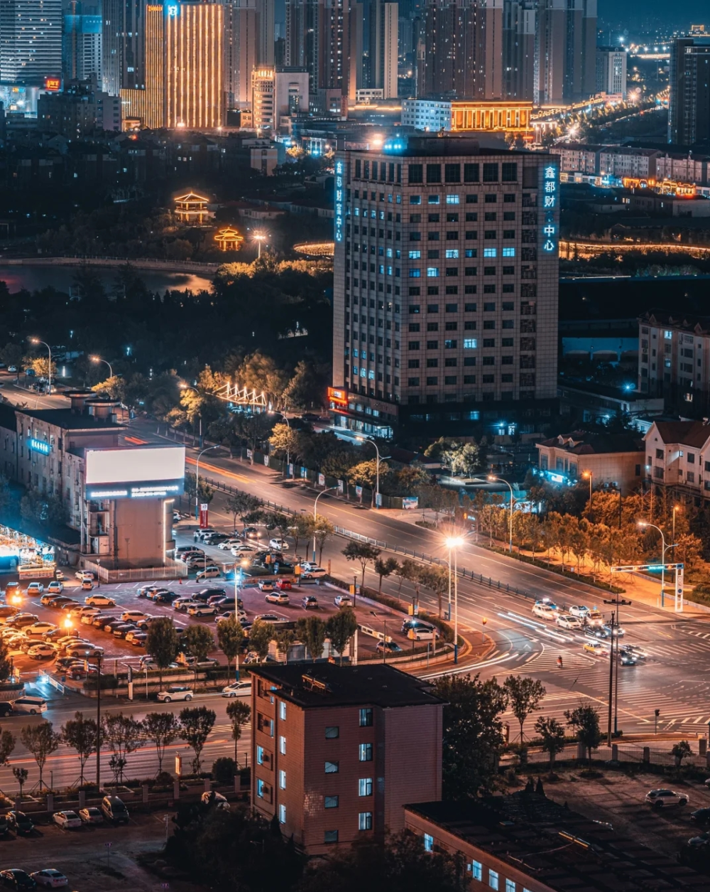 东营市夜景图片