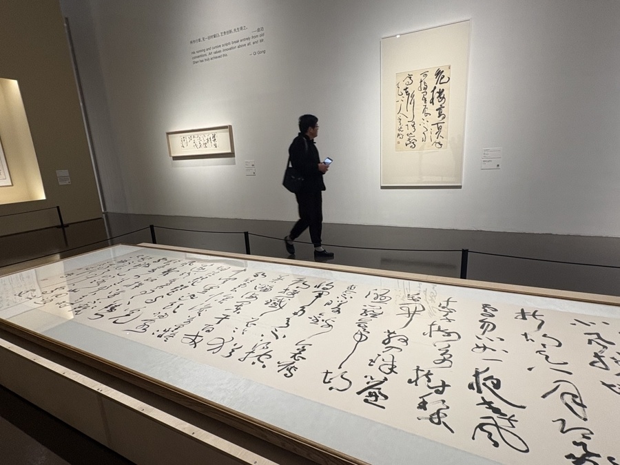 走进他的草书世界，书法家、诗人、理论家沈鹏回顾展在上海美术馆开幕_腾讯新闻