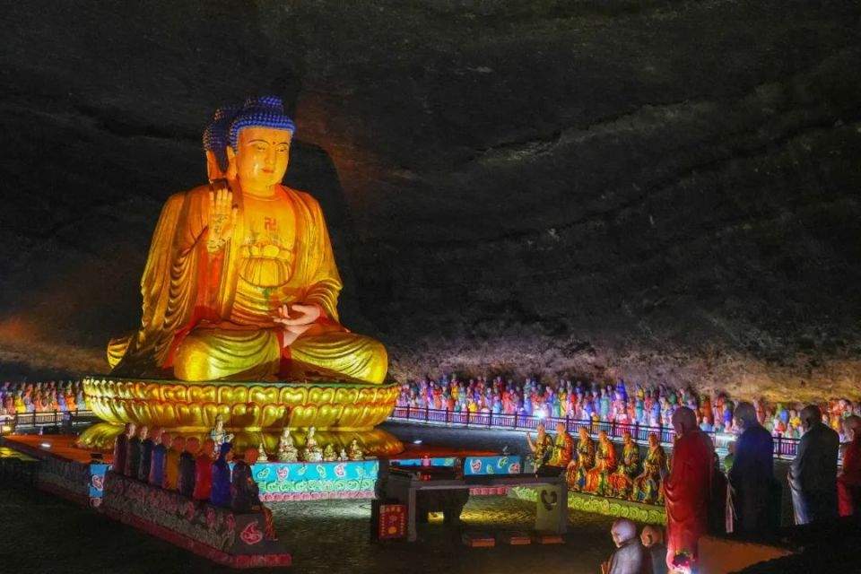 从古佛洞出来,雨停了.听说山里藏着一株几百年的杜鹃王,我们便去探寻.