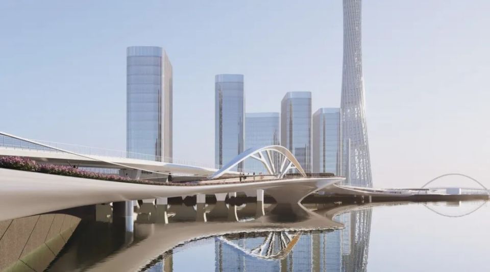 (bilingual)广州塔旁,将建新步行桥!