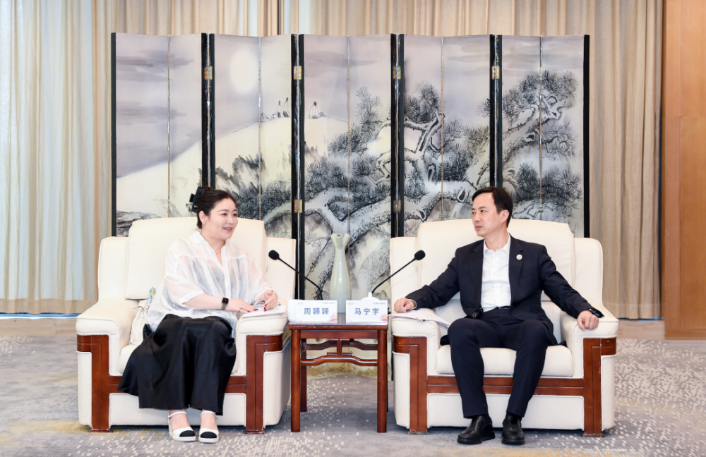 马宁宇会见北京英博数科科技有限公司总经理周韡韡一行