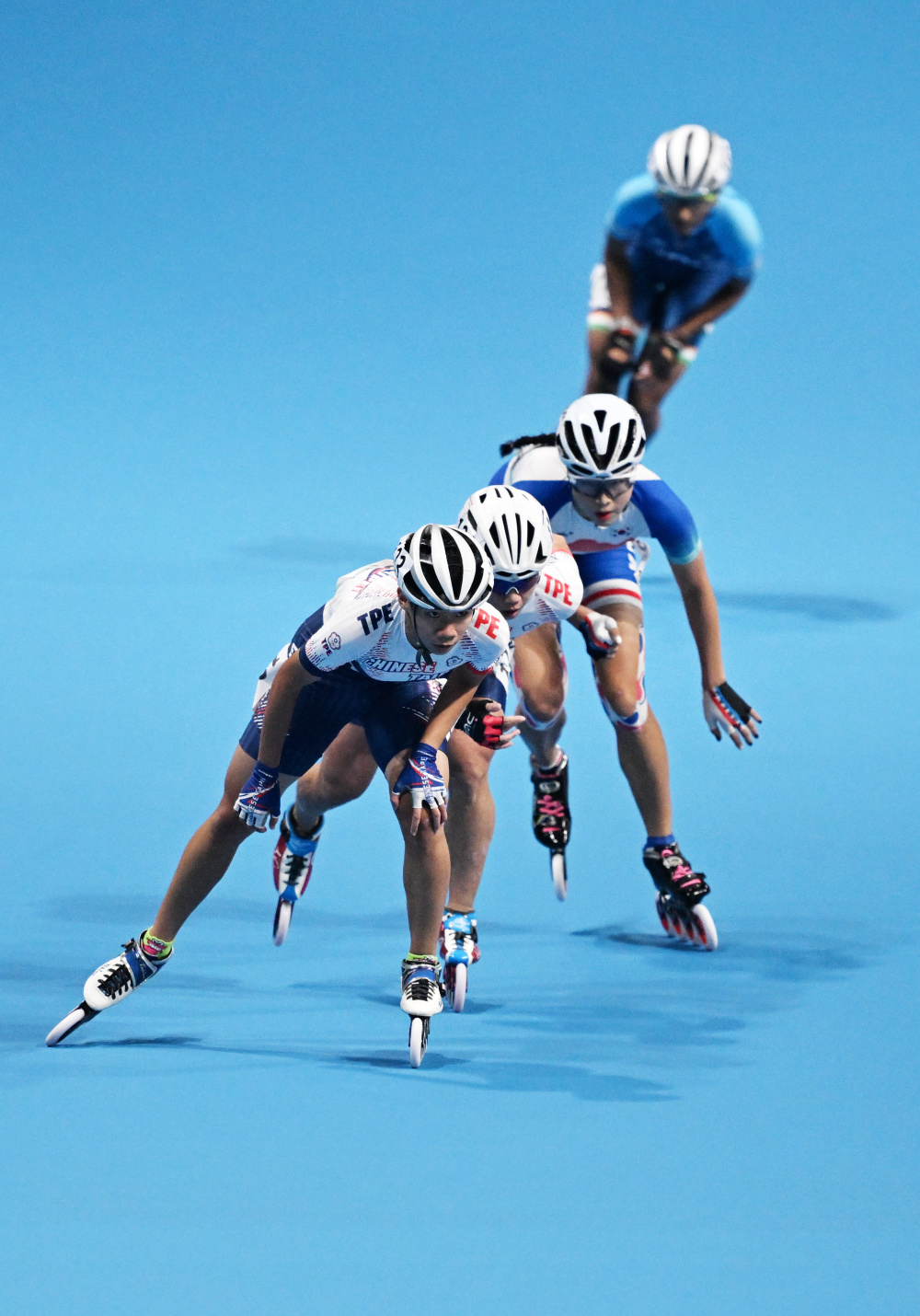 轮滑——女子速度轮滑10000米积分淘汰赛赛况