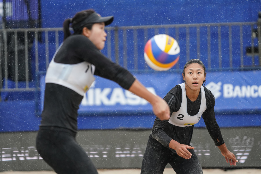 体育沙滩排球世界巡回赛伊塔佩马站王鑫鑫朱玲娣战胜巴西组合