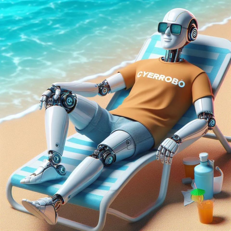 慵懒一夏:送你一组人形机器人头像和贴纸 |cyberrobo周边