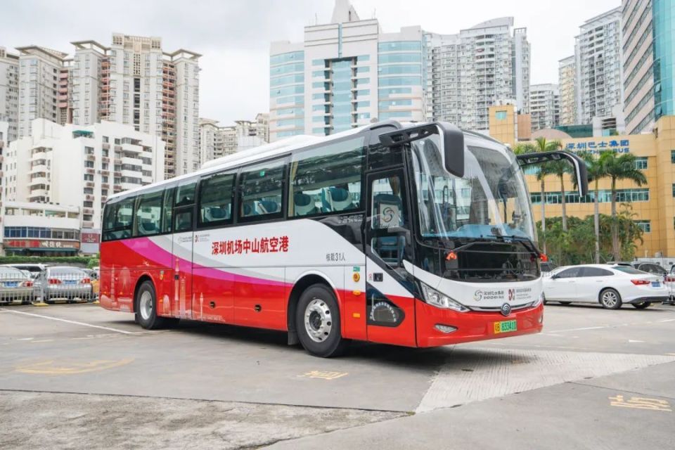 深中机场专线车辆亮相!深圳将开两条深中跨市公交