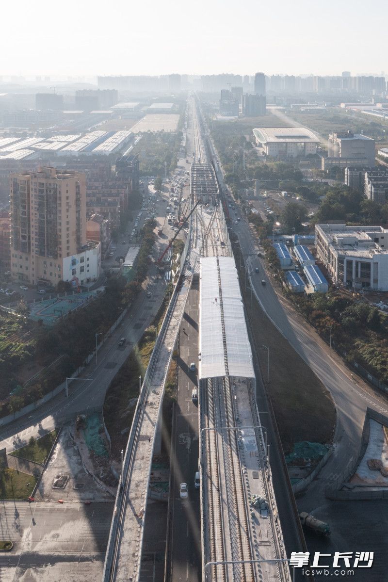 组图空中编织地铁鱼腹式岛式车站