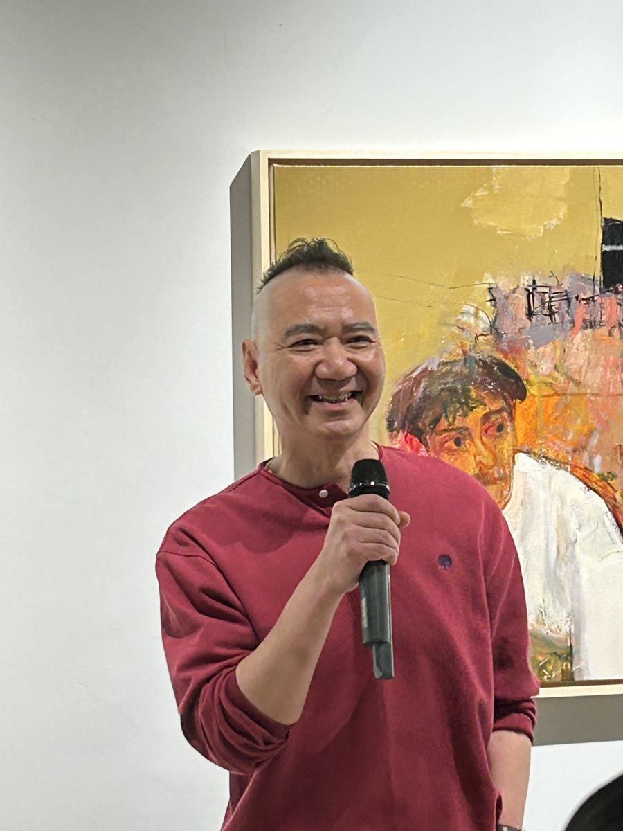 画家沈勇迟到的第一次展览