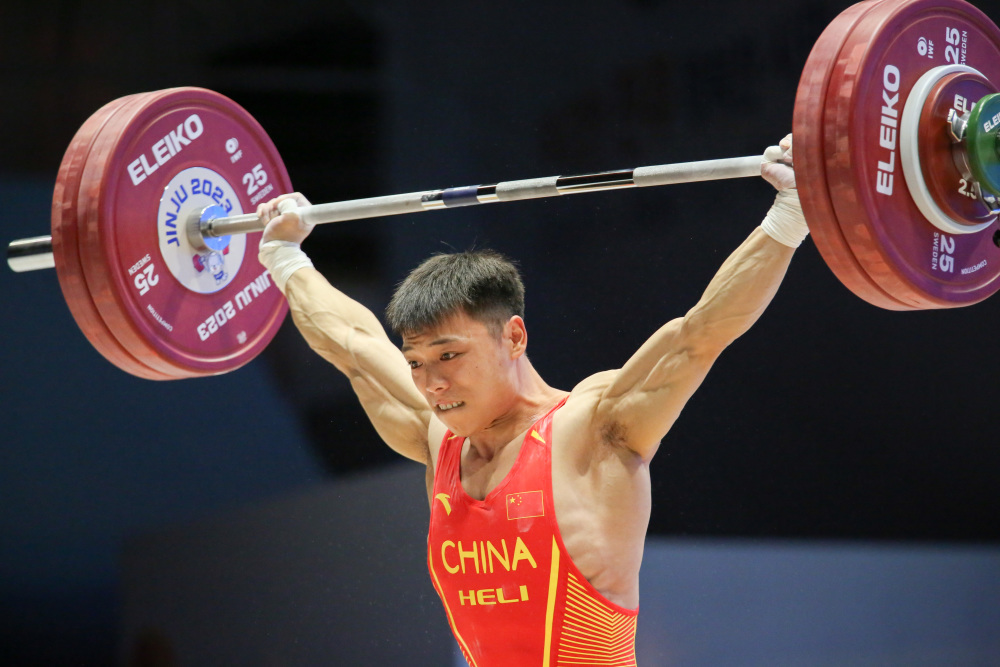 5月6日,李发彬在比赛中.新华社记者 王益亮 摄