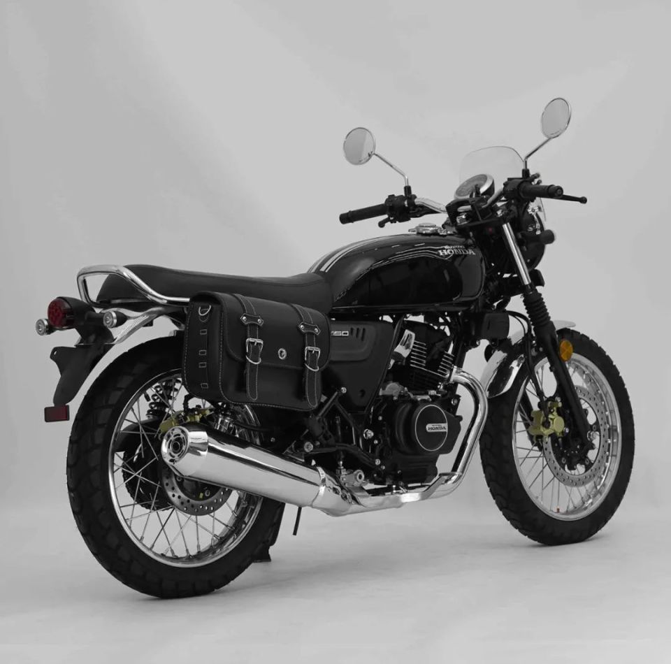 从前后轮刹车看,只有前轮带abs,本田传统.