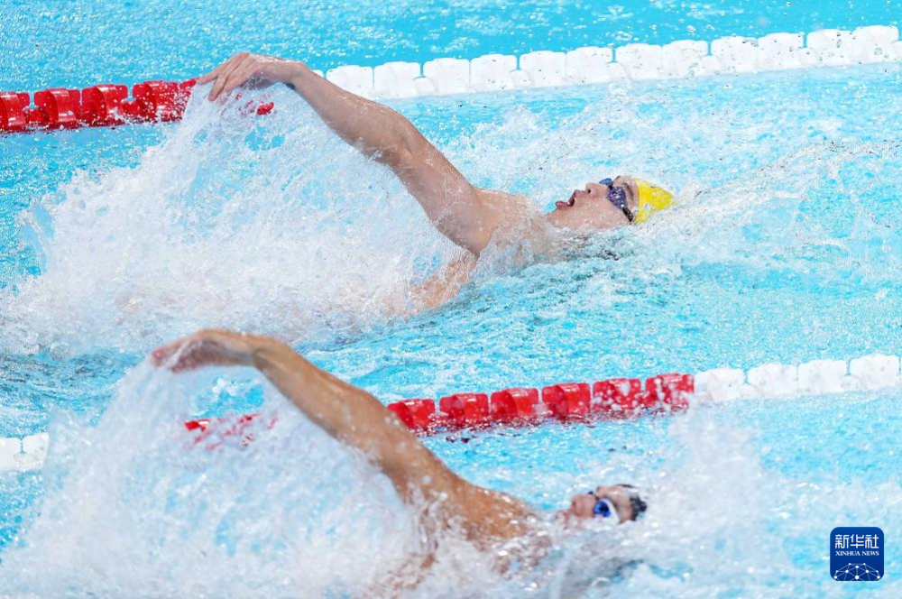 巴黎奥运会丨游泳——男子100米仰泳徐嘉余摘银