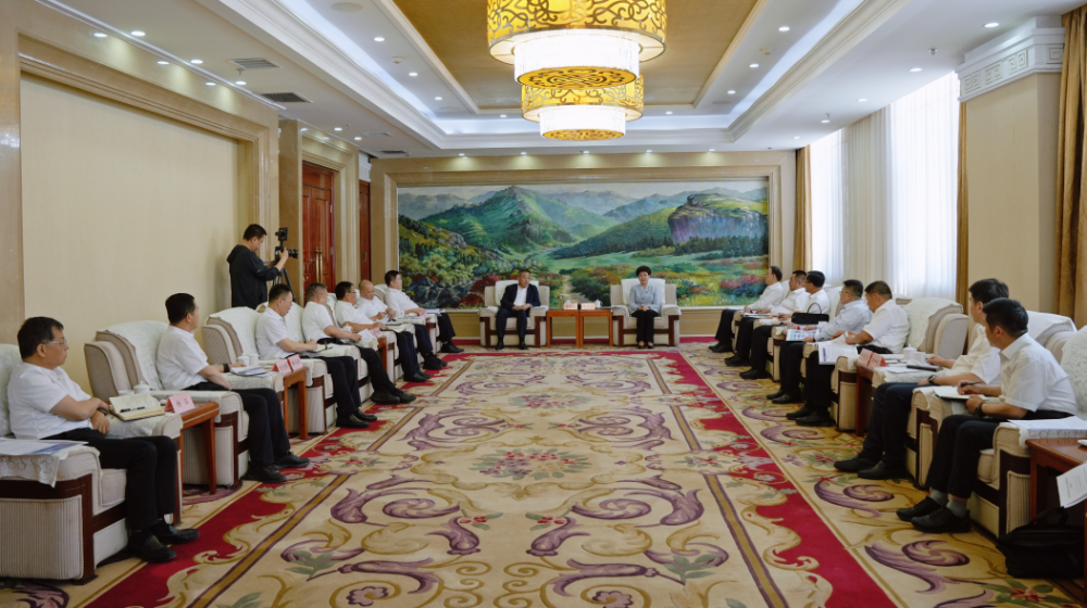 黄雅丽,白海林会见中铁三局集团有限公司党委副书记,总经理张民栓一行