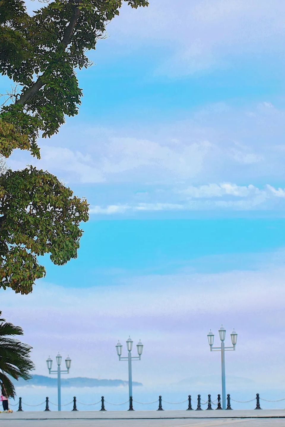 雾锁海面,亦真亦幻,遇见一片梦幻神奇的海.