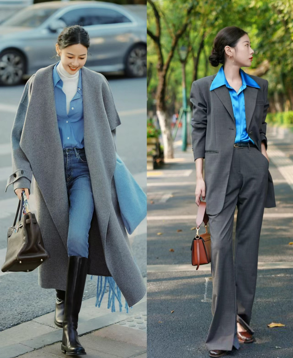 "格雷系"穿搭的四种配色思路,照着打扮,不仅时髦还高级,大气_腾讯新闻