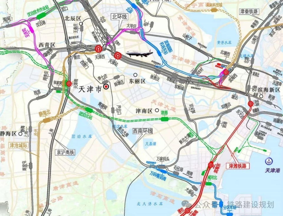 (1)jwtjsn-bhkf(客服标)工程数量为:新建天津至潍坊高速铁路滨海站