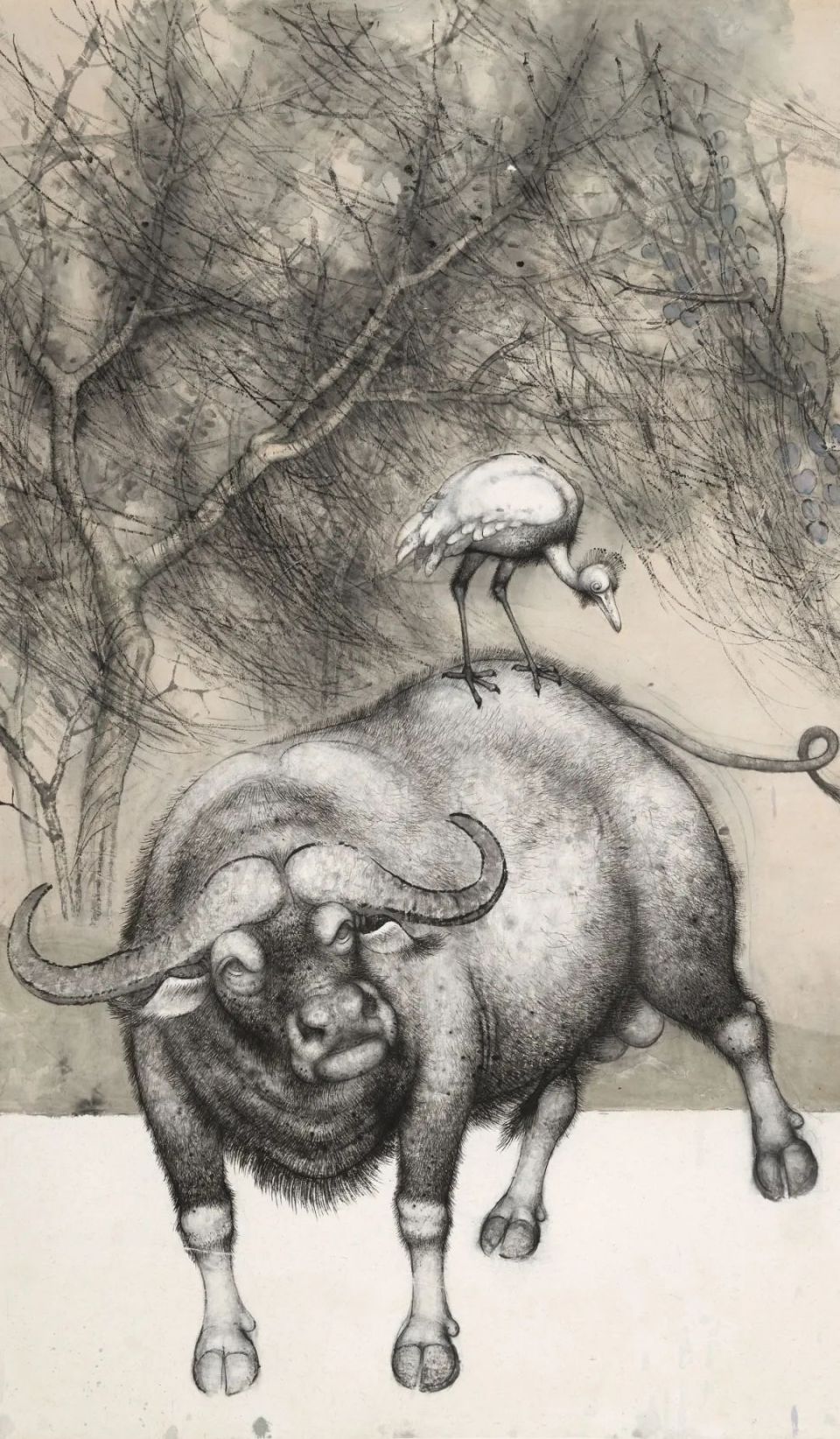 荣宝学苑丨清华美院戴顺智教授解读画牛技法