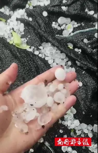 今天,海南这里下冰雹啦!
