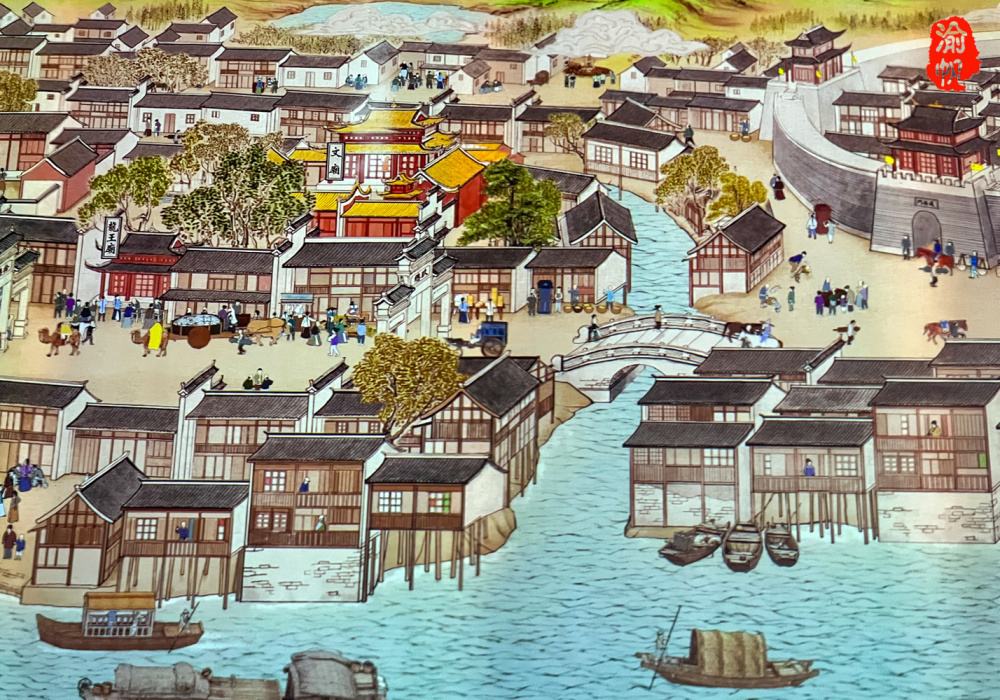 虽然不是《清明上河图》的仿品,却也颇为相似,而且因为里面的人物