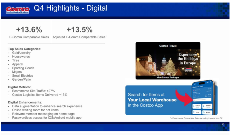 开市客上财年净利增近一成：供应链相对稳定，未来仍有大量扩张机遇