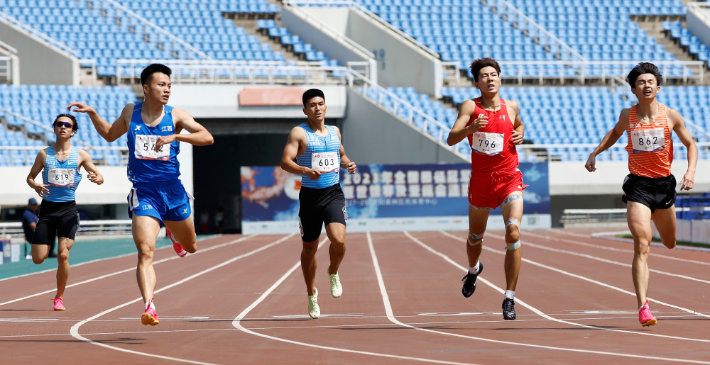 体育田径全国冠军赛吴宇昂获男子400米冠军