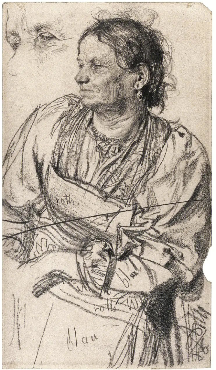 他在1875年创作了他最重要的现实主义绘画作品《轧铁工厂》,作品用