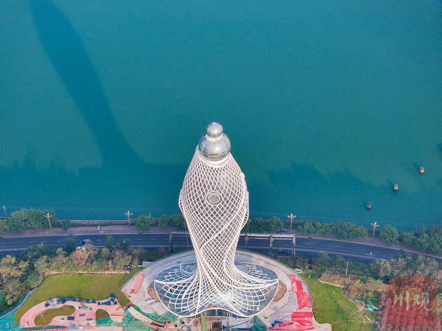 一线探访新地标雅安雅鱼塔亮出全貌