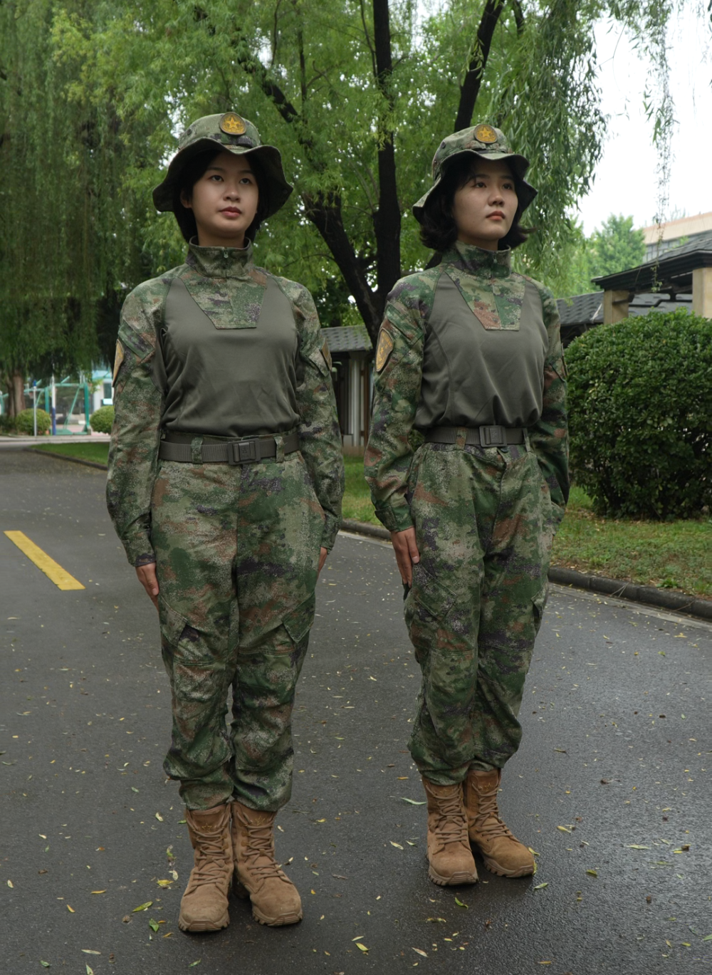 21式丛林迷彩蛙式作训服着装小细节