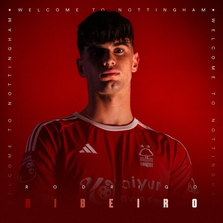 官方诺丁汉森林签下葡萄牙体育前锋里贝罗