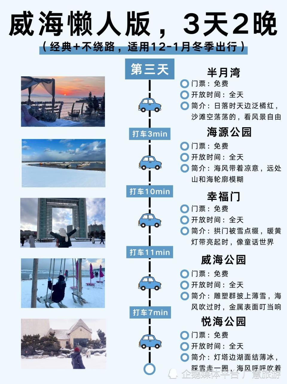 收好这个威海旅行攻略，冬季不绕路版_腾讯新闻
