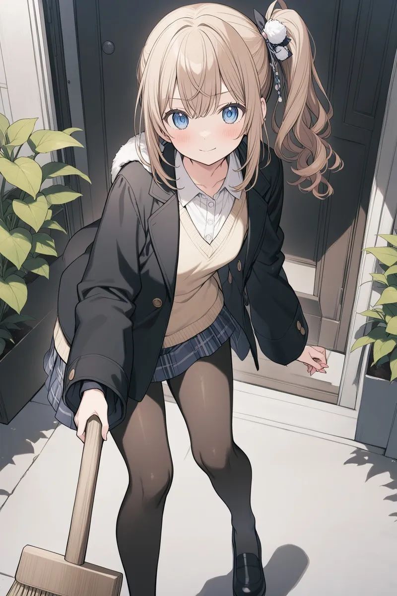 ai少女壁纸:短裙 丝袜 优美曲线若隐若现魅惑力十足