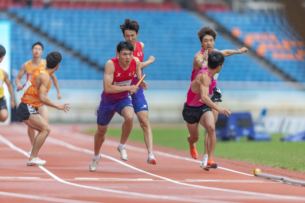 田径——全国田径大奖赛第五站:男子4x400米接力决赛赛况