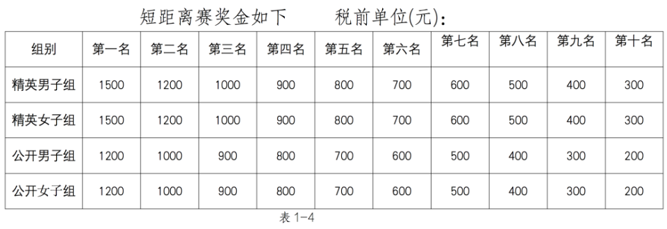 比赛奖金发放表模板图片