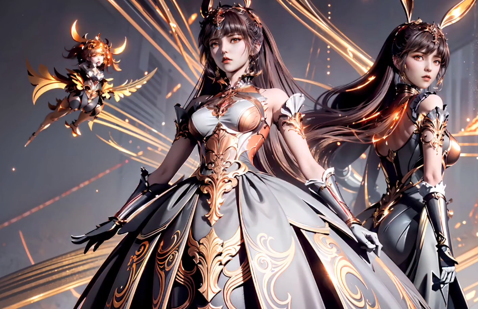 绝世唐门小舞神界战斗形态公开身穿黄金洛丽塔裙无比华丽太优雅了