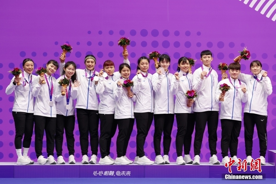 杭州亚运会中国台北队获得卡巴迪女子组银牌