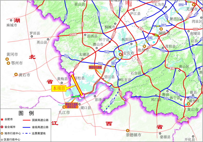 路线向东南方向进入千岭乡,在毛坝村设千岭互通连接规划省道s249,随后