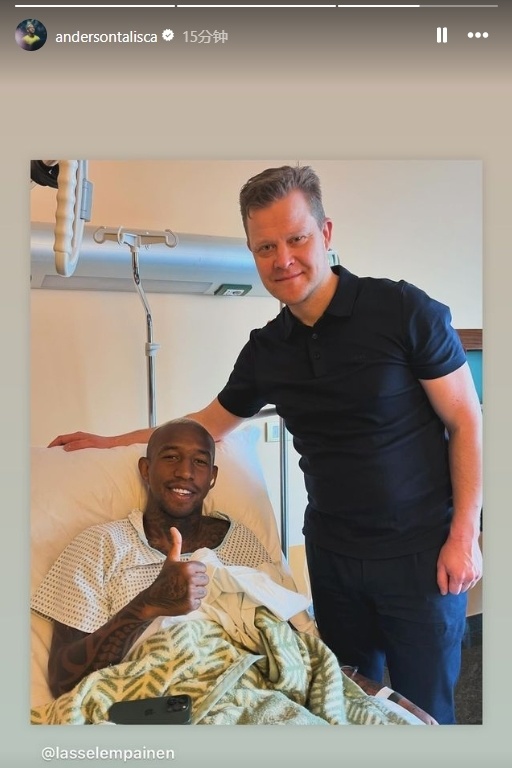 等你归来塔利斯卡手术后晒照报平安本赛季25场25球但已报销