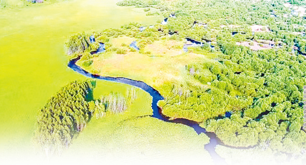韩家园"中国最美小镇"景区湿地.金水湖.鹿鸣山.景区一角.