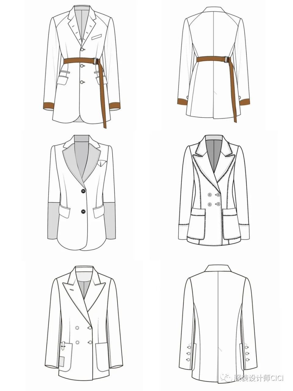 168款西装款式图合集