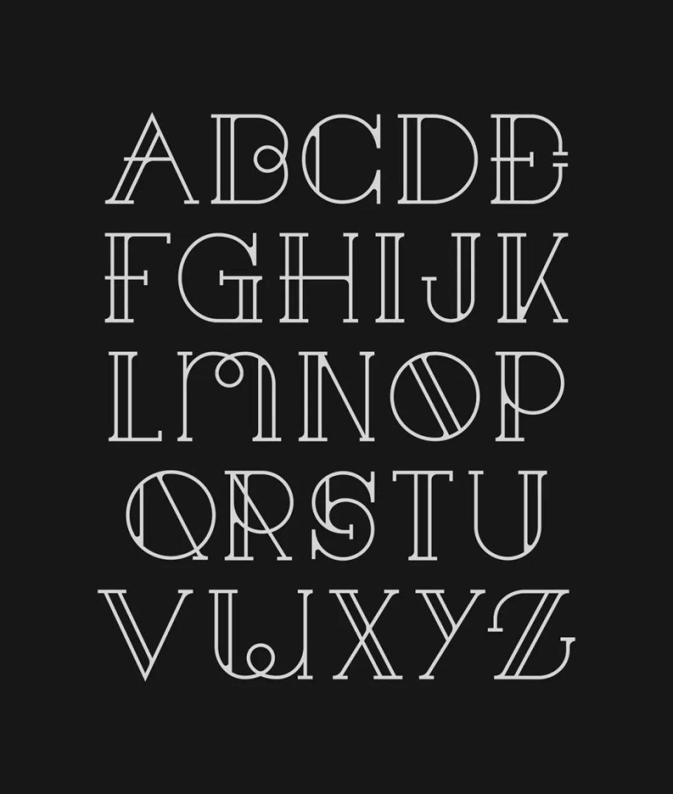 英文字母设计欣赏