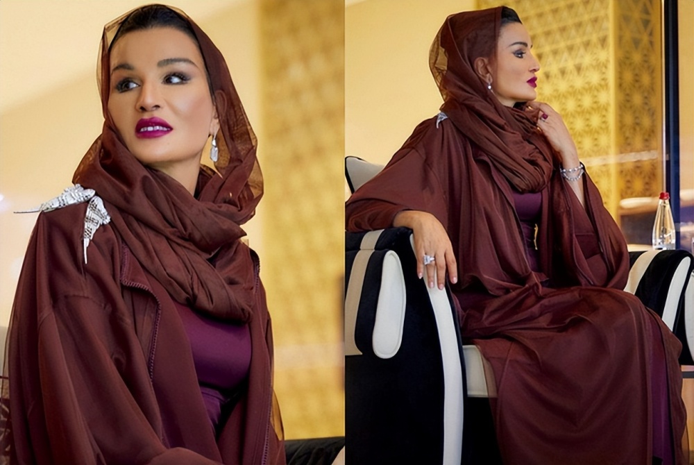 卡塔尔王妃走红,穿金戴银美到出圈,63岁为皇室生8胎_腾讯新闻