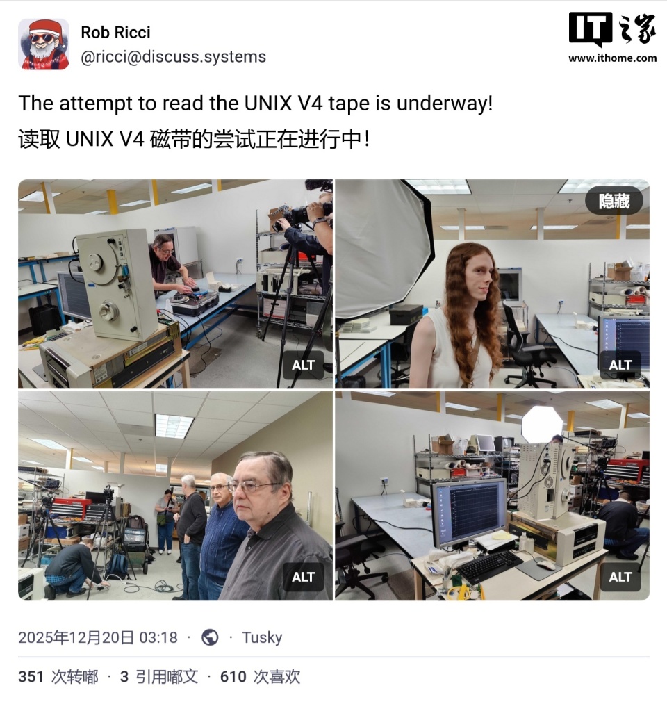 已知全球唯一：52 年历史鼻祖级 C 语言系统 Unix v4 被成功恢复_腾讯新闻