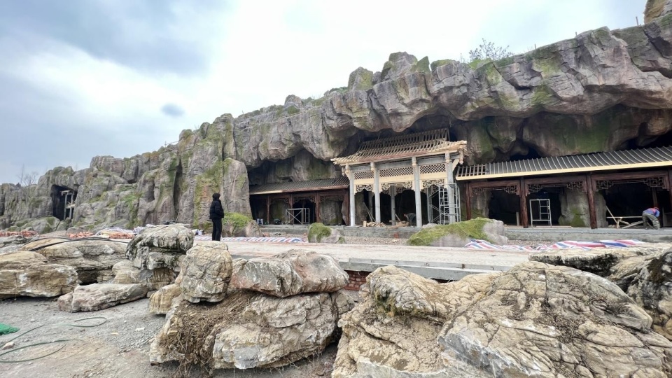 花果山峡水帘洞图片