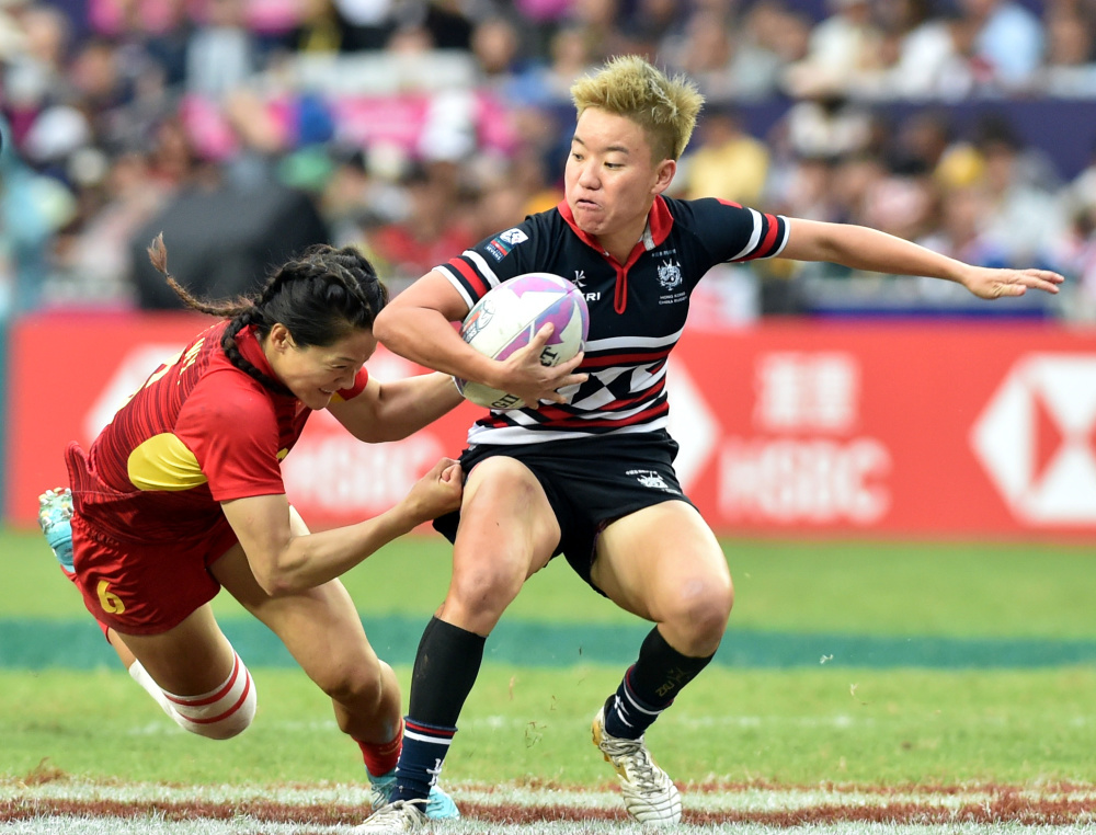 橄榄球中国队获香港国际七人橄榄球赛银剑赛女子组冠军